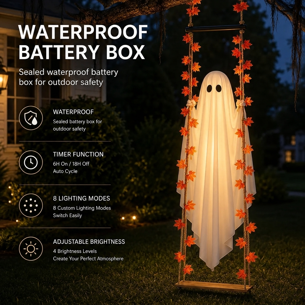 LED Light-Up Swinging Ghost™